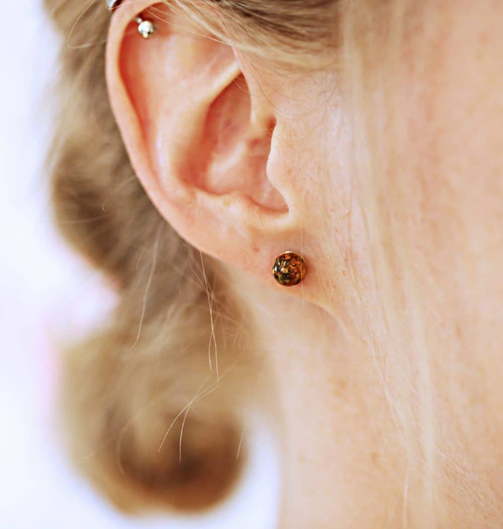 STRAND örhängen på stift - Guldviva Jewellery