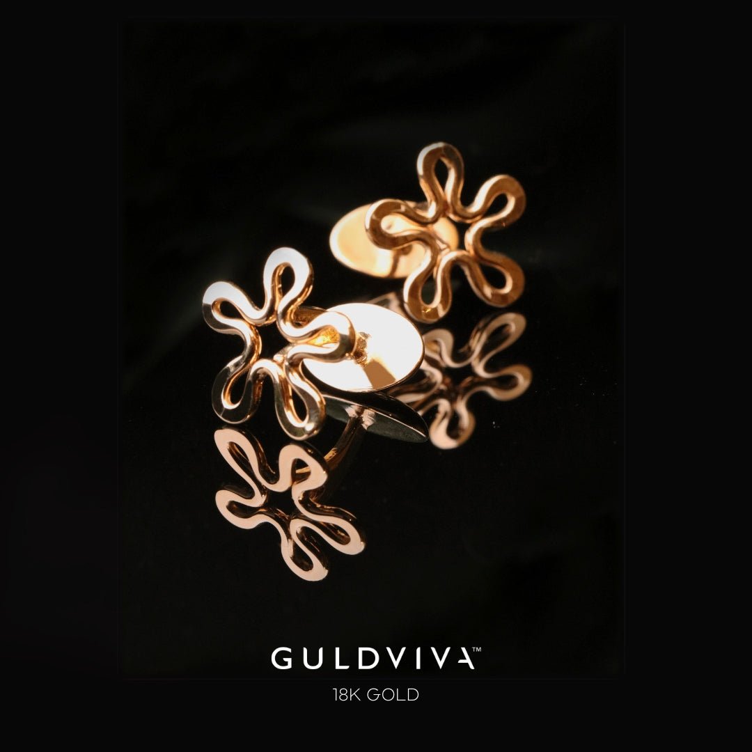 BLOMMAN™ manschettknapp 18K - Guldviva Jewellery