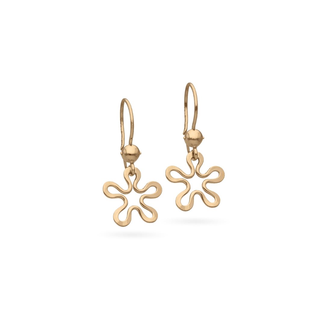 BLOMMAN™ 18K örhängen på krok - Guldviva Jewellery