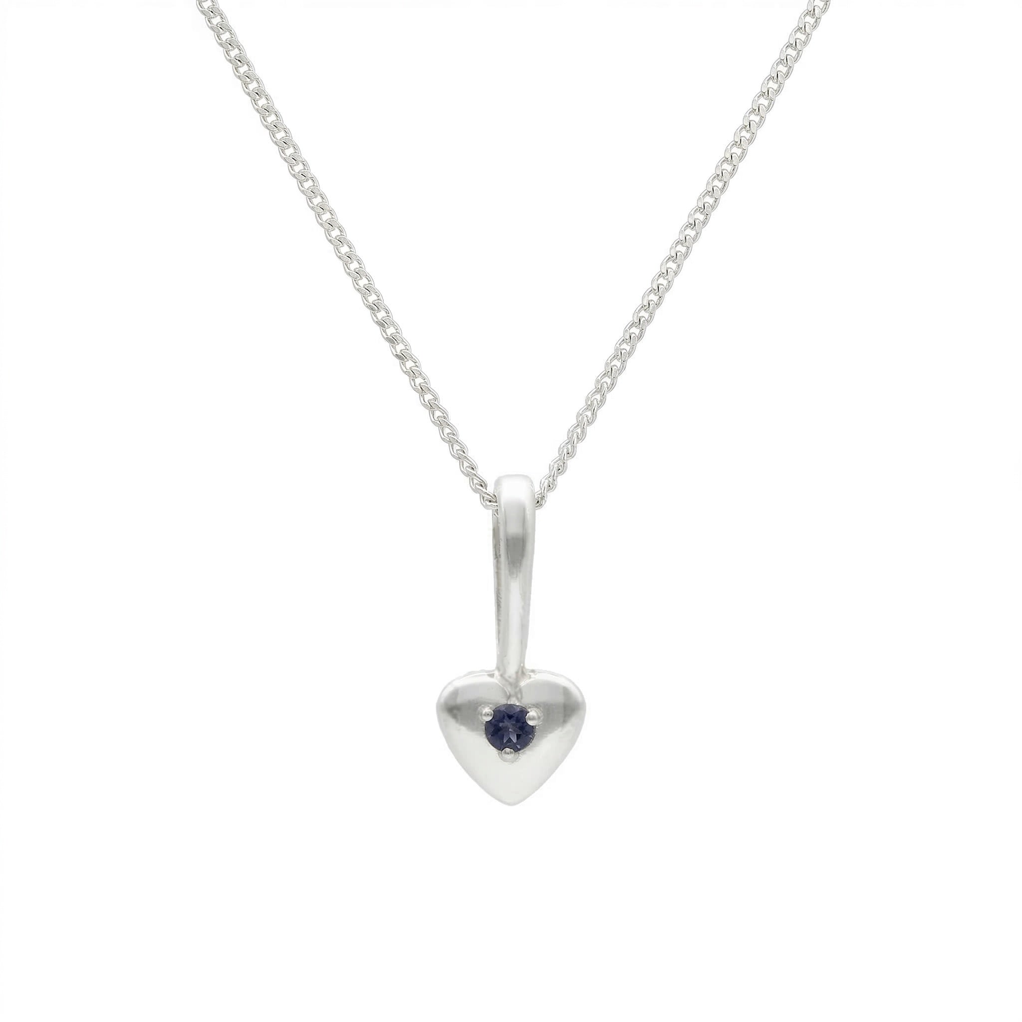 MY HEART necklace with Finnish cordierite