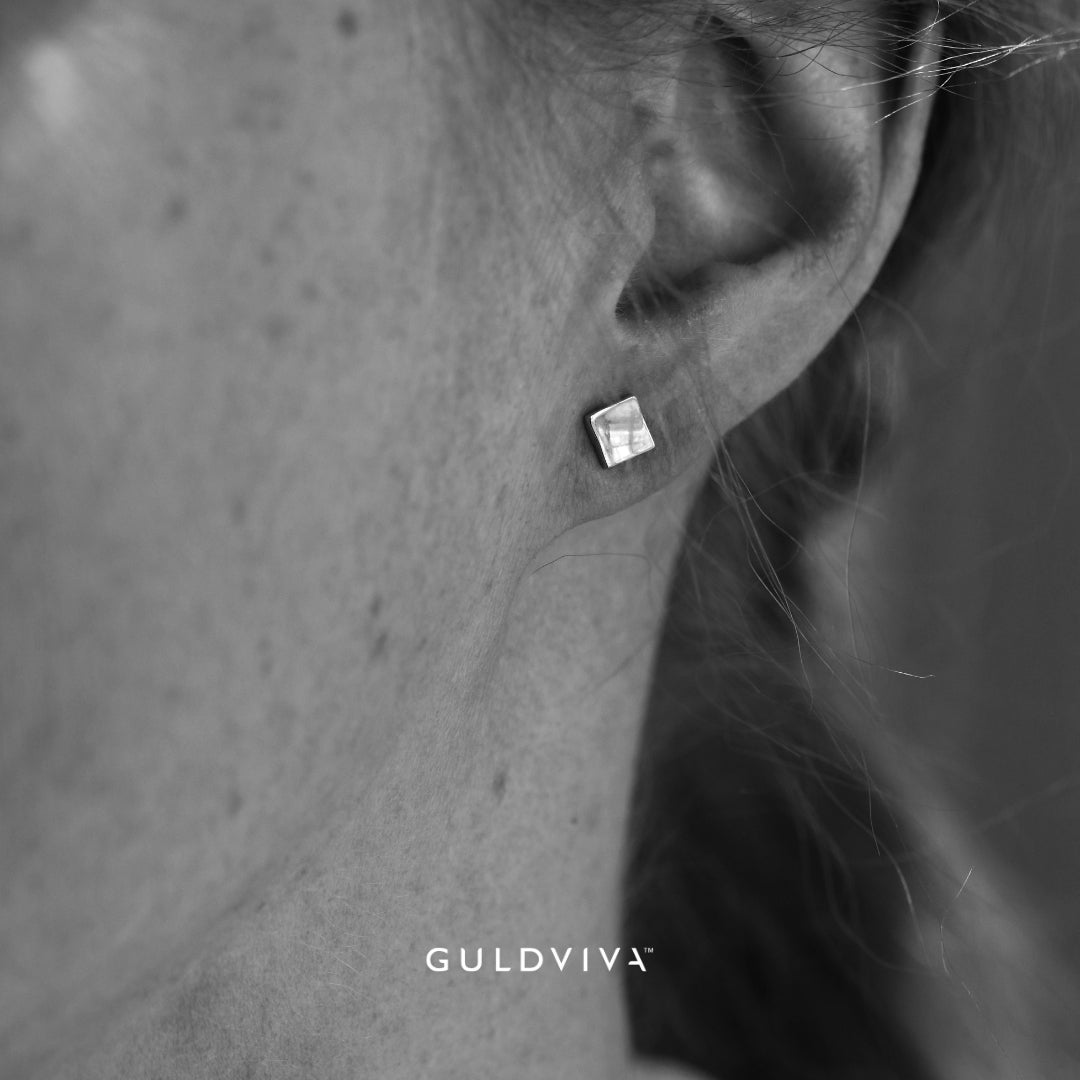 SALMIAK örhängen på stift - Guldviva Jewellery