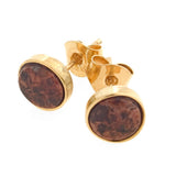 BASIC GRANIT 18K örhängen på stift - Guldviva Jewellery