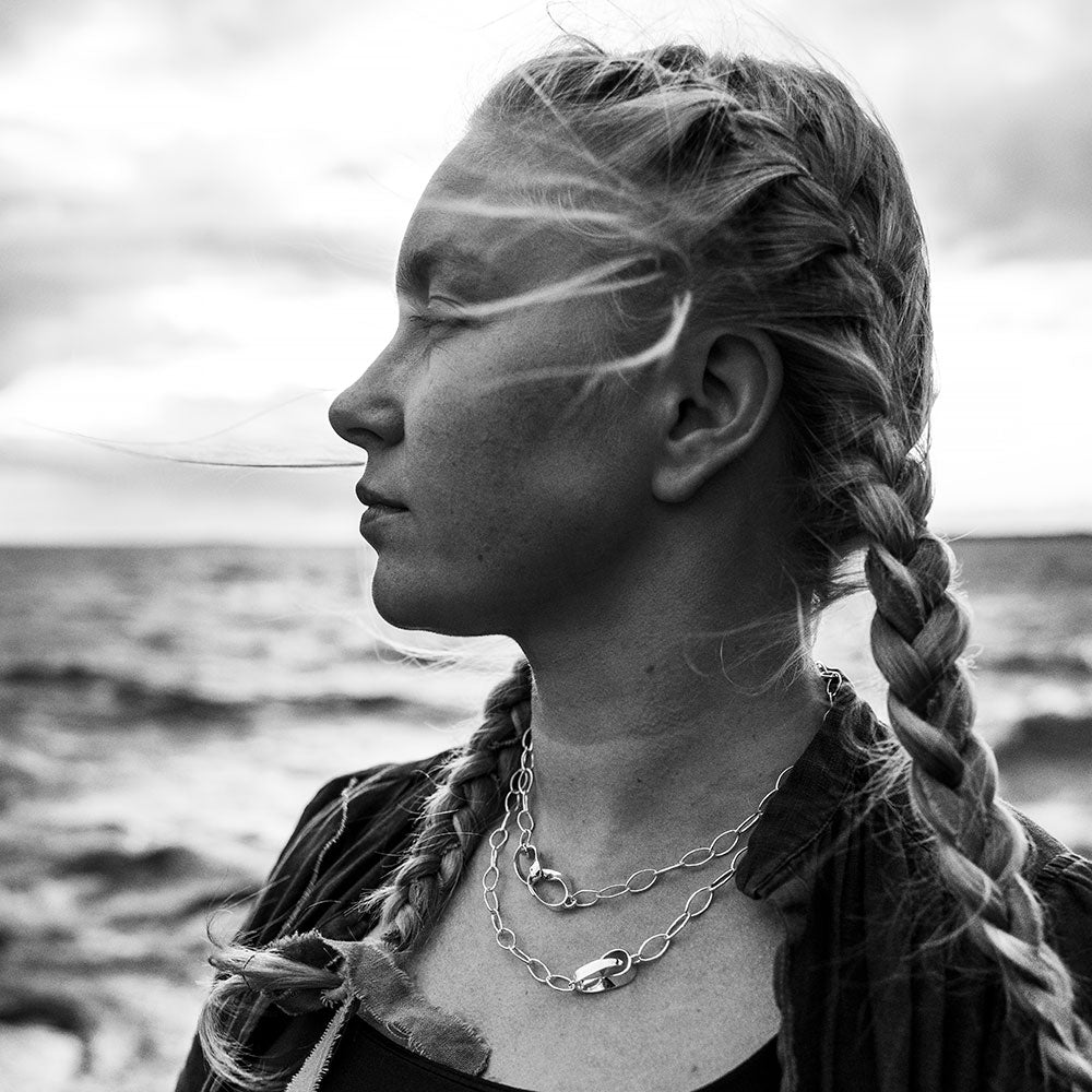 STORMSKÄRS MAJA NÄT halsband (90 cm) - Guldviva Jewellery