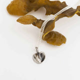 BLÅMUSSLA HJÄRTA XS halsband - Guldviva Jewellery