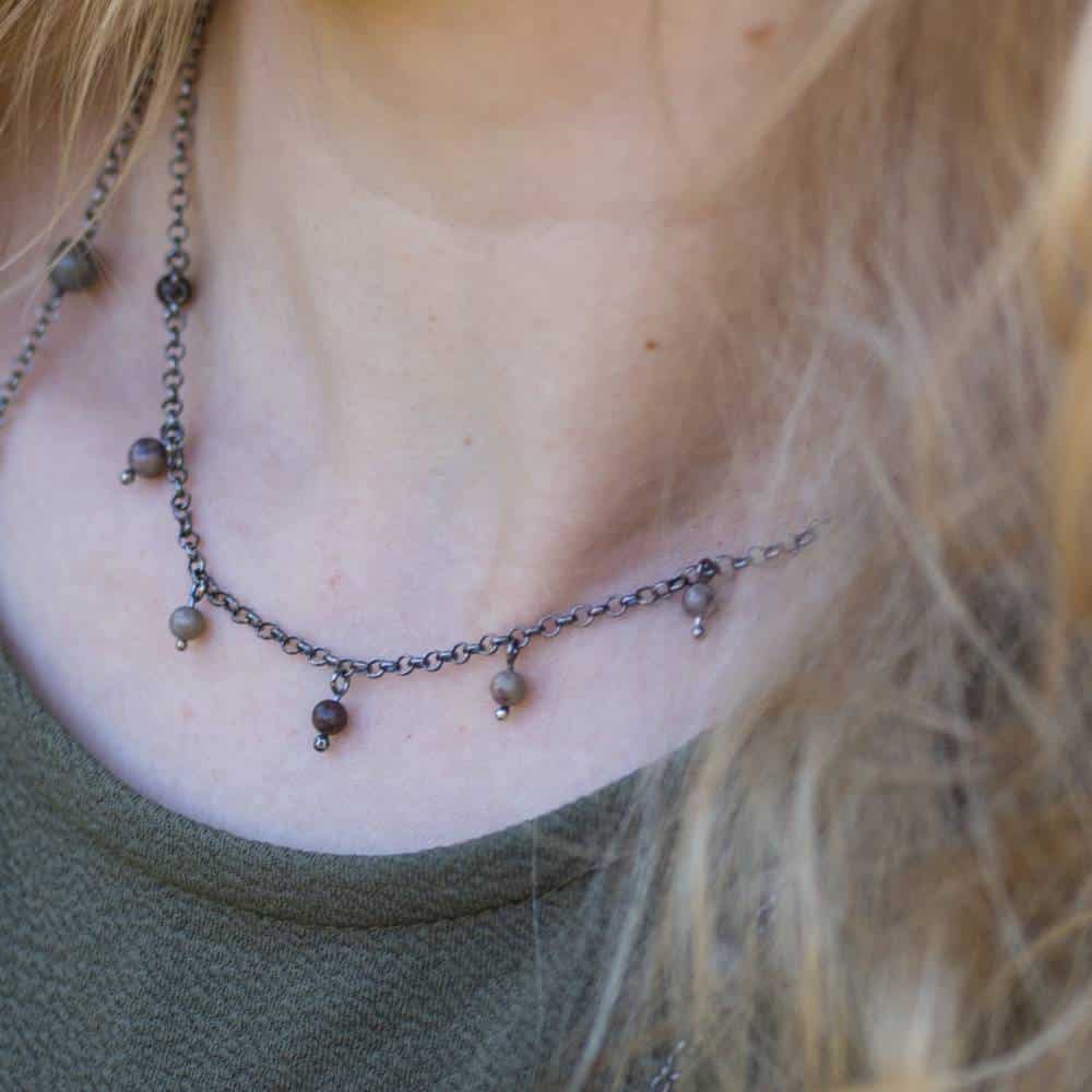 STRAND Pingla halsband 42 cm - Guldviva Jewellery