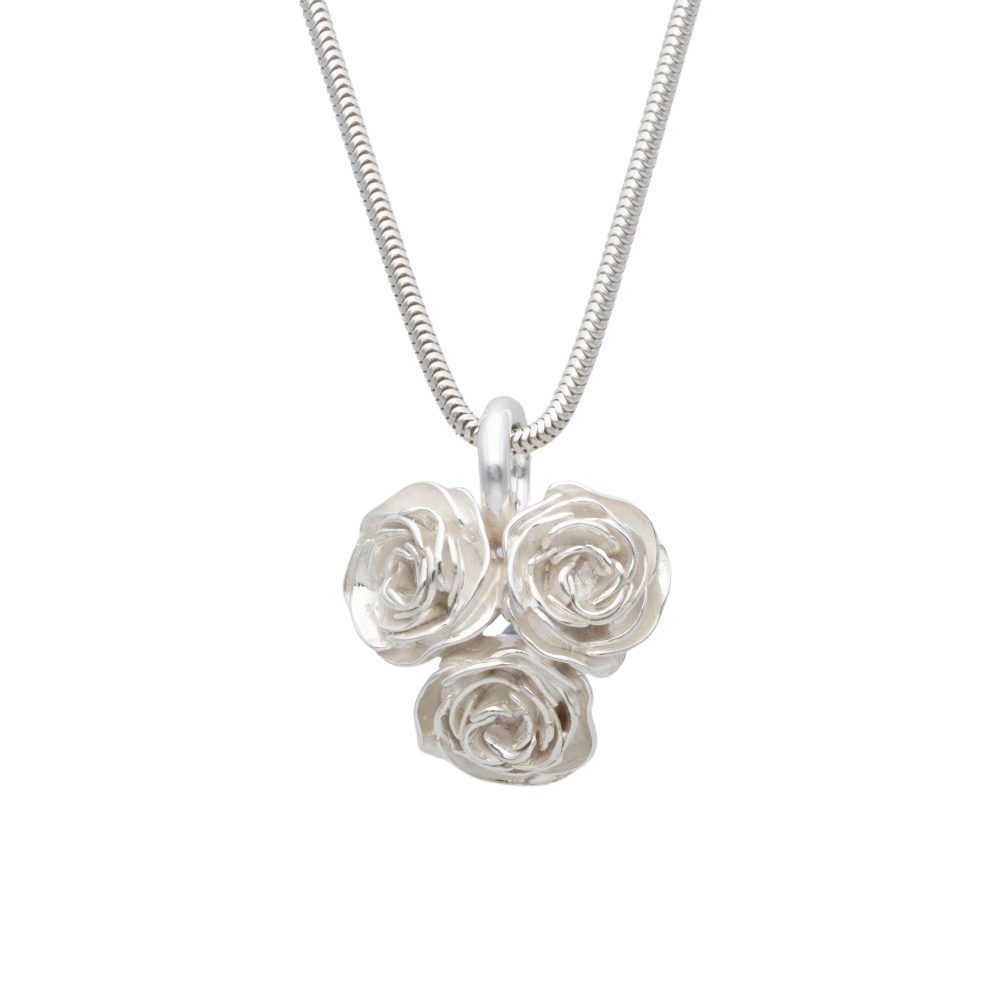 TRIPPEL ROS halsband - Guldviva Jewellery